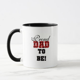 Red and Black Proud Dad to Be tshirts and Gifts Mug