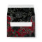 Red and Black Rose Gothic Wedding Envelopes