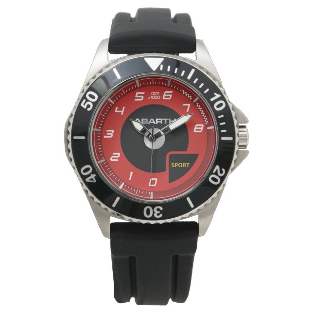 RED AND BLACK RPM SPORT RACING WATCH (Front)