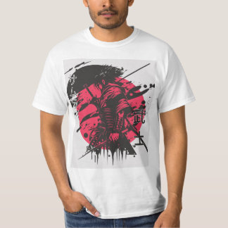 Red and Black Samurai T-Shirt
