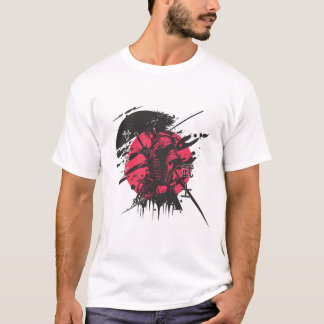 Red and black samurai t-shirt