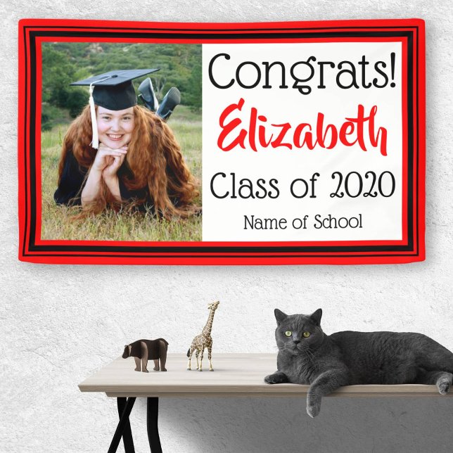 Red and Black School Colours Photo Banner (Creator Uploaded)