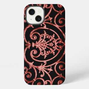 Red and black scrollwork pattern Case-Mate iPhone 13 Case