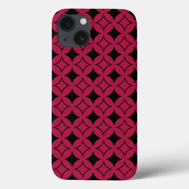 Red and black shippo Case-Mate iPhone case (Back)
