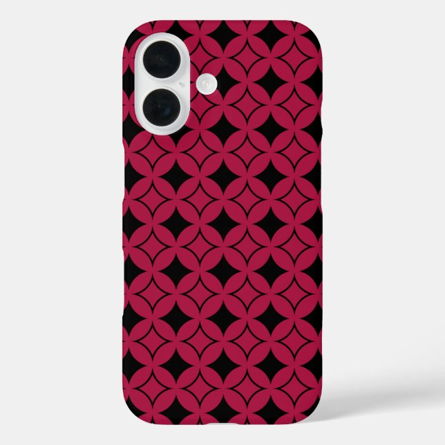 Red and black shippo Case-Mate iPhone case (Back)
