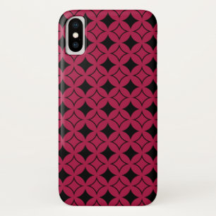 Red and black shippo iPhone x case