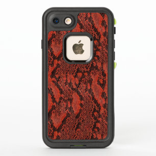 Red and Black Snake Skin