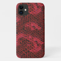Red and Black Snake Skin Pattern