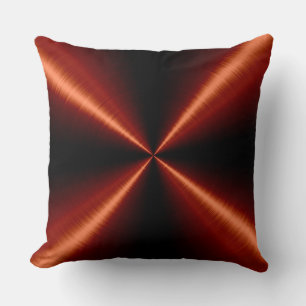 Red and Black Steel Metal Cushion