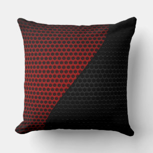 Red and Black Steel Metal Hole Cushion