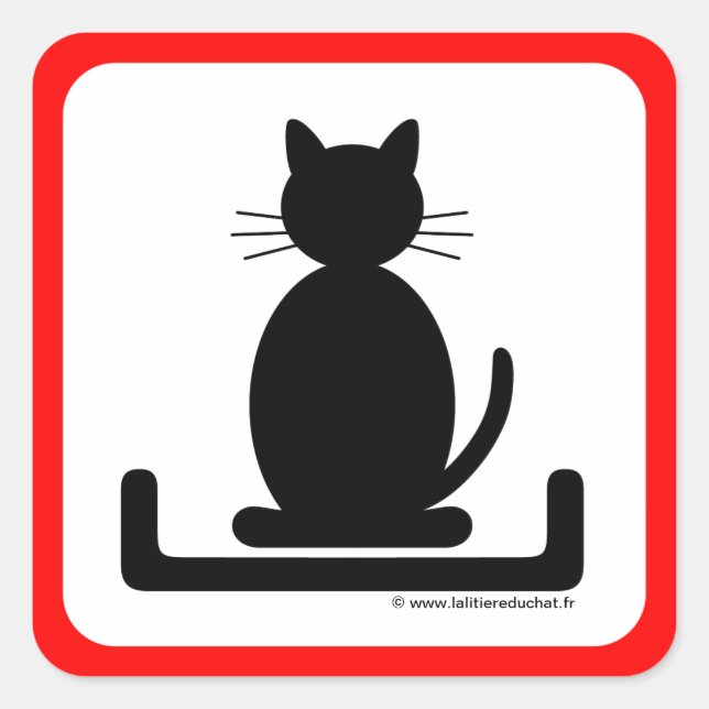 Red and Black Sticker "The Cat Litigation" (Front)