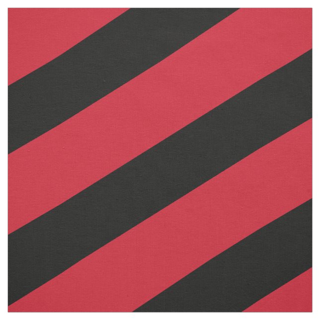 Red and black striped pattern fabric (Swatch)