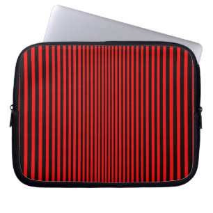 Red and Black Stripes Laptop Sleeve
