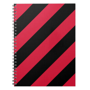 Red and Black Stripes Notebook