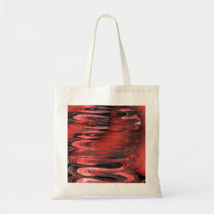 Red and Black Surreal Spring Tote Bag