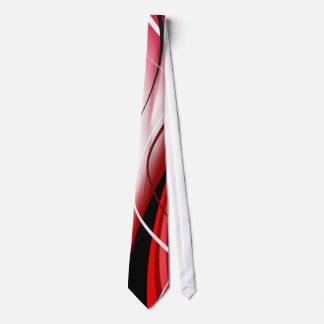 Red and Black Swirl Tie
