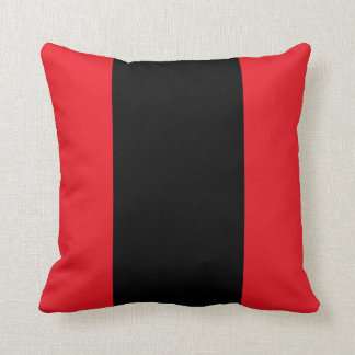 Red and Black Throw Pillow