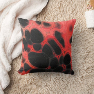 Red and Black Volcanic Cushion