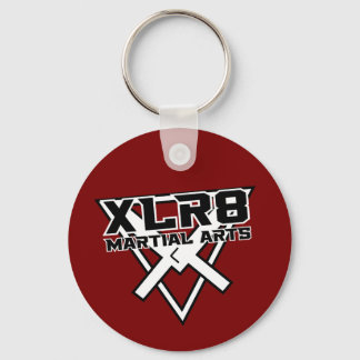 Red and Black XLR8  Key Ring