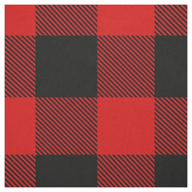 Buffalo Plaid Fabric | Zazzle.com.au