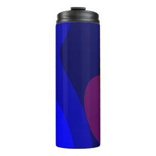 Red And Blue Abstract Art 601 Thermal Tumbler