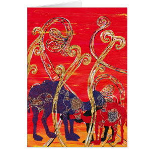 Red and Blue Camels