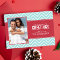 Red and Blue Chevrons Christmas Photo