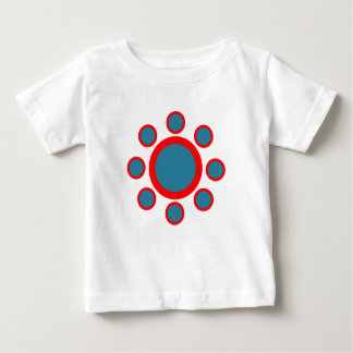 red and blue circle henna pattern baby T-Shirt