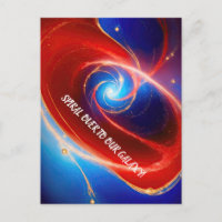 Red and Blue Cosmic Spiral