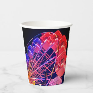 Red and blue Ferris wheel  Paper Cups