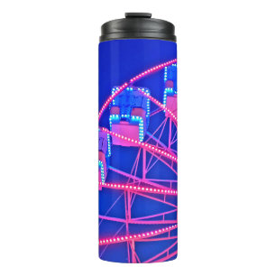 Red and blue Ferris wheel Thermal Tumbler
