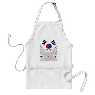 Red and Blue Flag elements Standard Apron