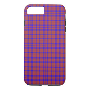 Red and Blue Geometric Plaid iPhone 8 Plus/7 Plus Case