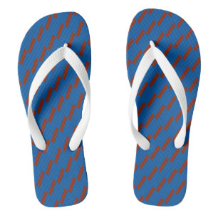 Red and Blue Geometric Thongs