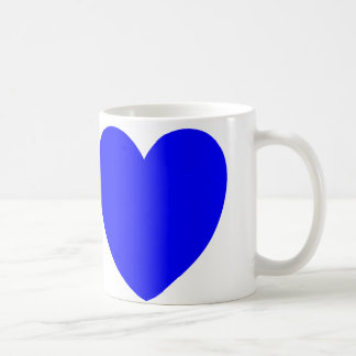 Red And Blue Hearts, Abstract Art Print Coffee Mug