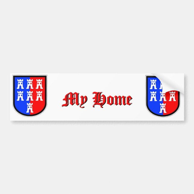 Red and Blue, it has to be Bumper Sticker (Front)