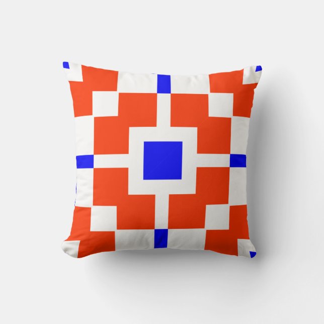 Red and Blue, its Saxonian Cushion (Front)