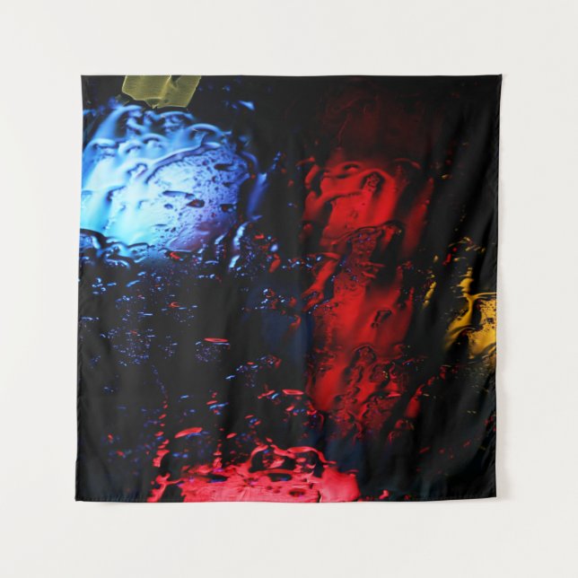 Red and blue LED lamp Tapestry (Front)