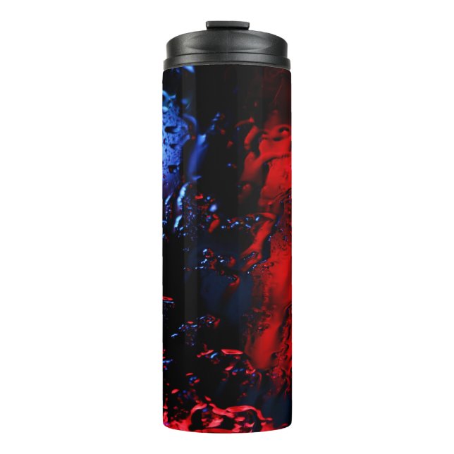 Red and blue LED lamp Thermal Tumbler (Front)