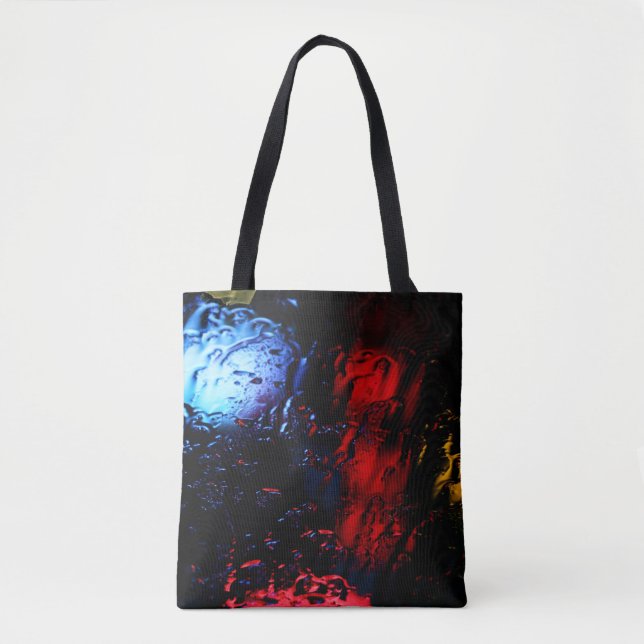 Red and blue LED lamp Tote Bag (Front)