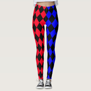 Red and blue legging punk