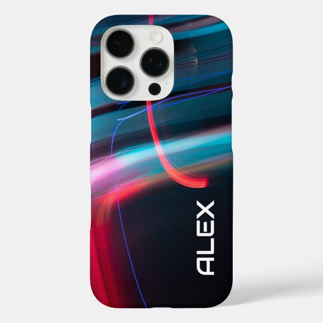 Red and Blue Light Movement – Bokeh Effect Case-Mate iPhone Case (Back)