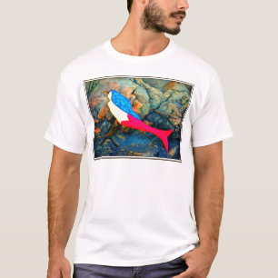 red and blue mermaid T-Shirt