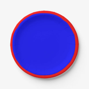 Red and Blue Paper Plates