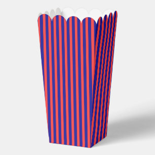 Red And Blue Popcorn Favour Box