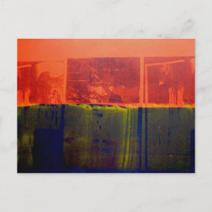 Red and Blue Postcard