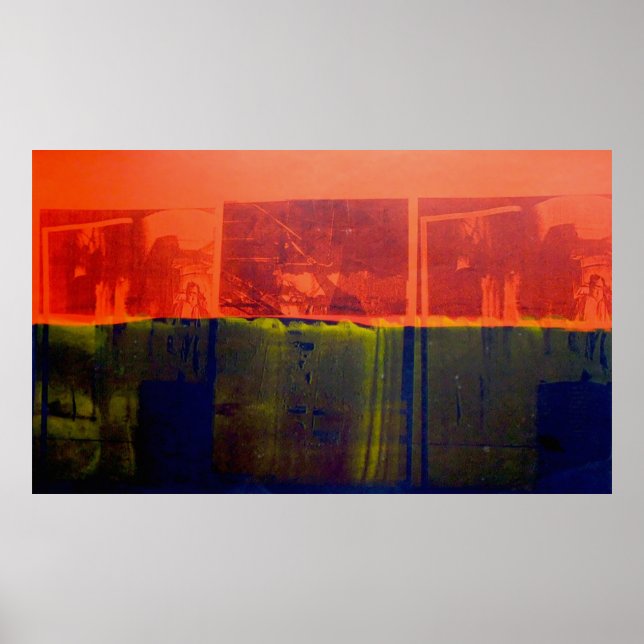 Red and Blue Poster (Front)