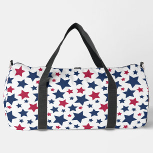 Red and Blue Stars - American flag pattern Duffle Bag