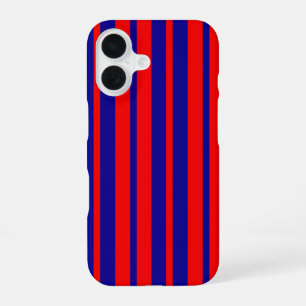 Red and Blue Stripes Design  iPhone 16 Case