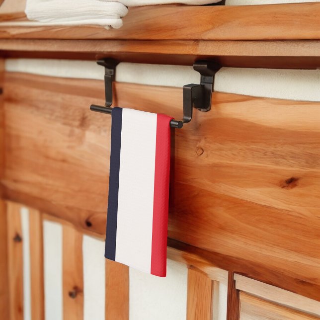 Red and Blue Stripes Tea Towel (Kitchen Towel)